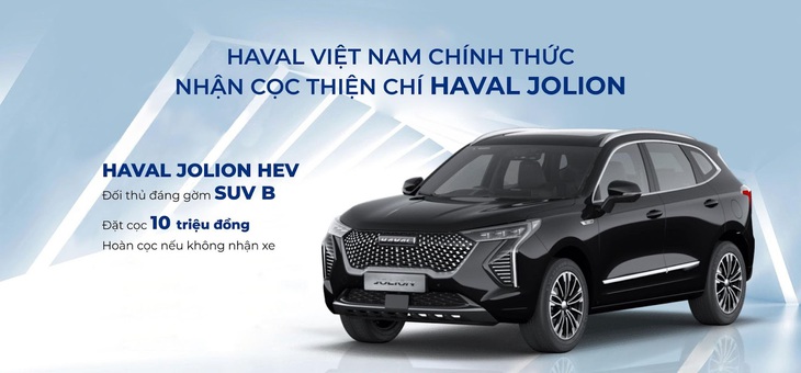 Thông tin nhận đặt cọc Jolion trên trang chủ Haval Việt Nam - Ảnh: Haval