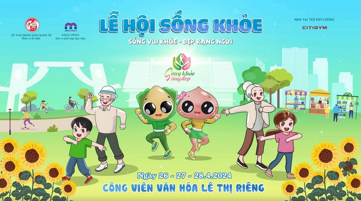 Lễ hội Sống khỏe 2024 diễn ra dịp lễ 30-4 và 1-5.