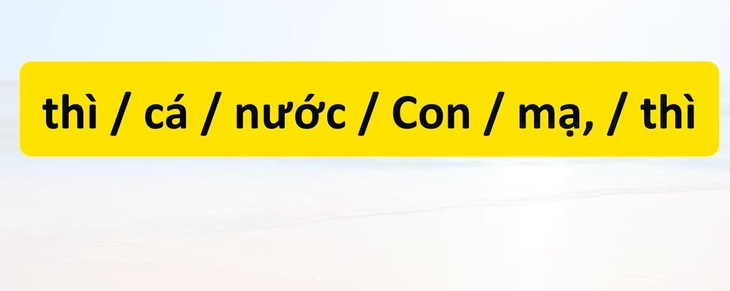 Thử tài tiếng Việt: Sắp xếp các từ sau thành câu có nghĩa (P63)- Ảnh 3.