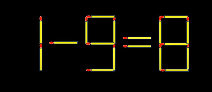 Thử tài IQ: Di chuyển hai que diêm để 9-1=2 thành phép tính đúng- Ảnh 3.