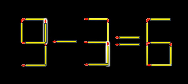 Thử tài IQ: Di chuyển hai que diêm để 9-1=2 thành phép tính đúng- Ảnh 6.