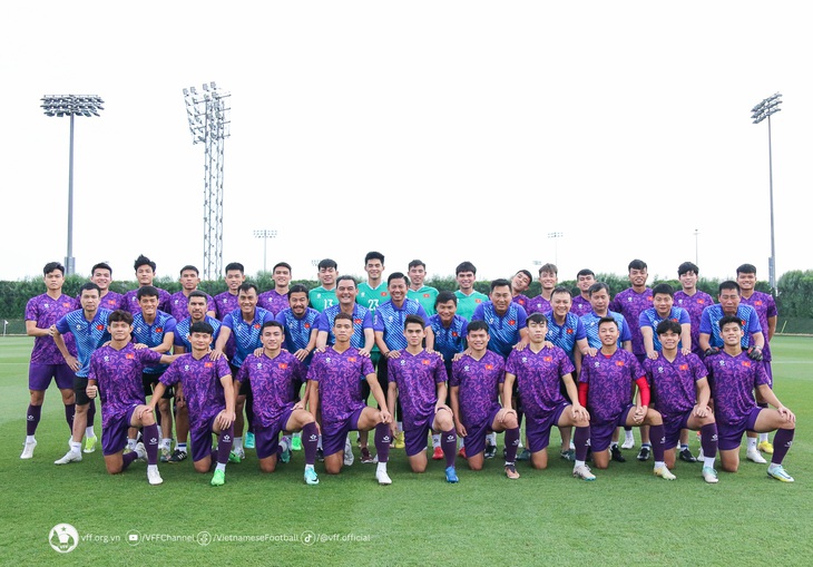 Đội hình U23 Việt Nam chính thức tham dự VCK U23 châu Á 2024 - Ảnh: VFF