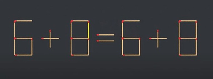 Thử tài IQ: Di chuyển một que diêm để 6x5=64 thành phép tính đúng- Ảnh 6.
