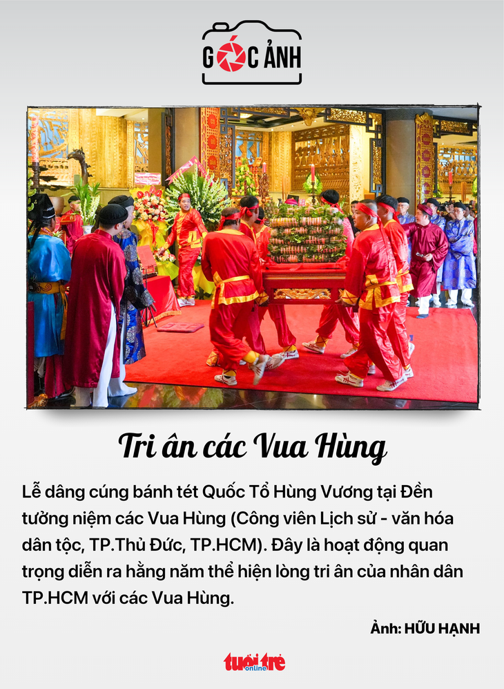 Tri ân các Vua Hùng - Ảnh: HỮU HẠNH