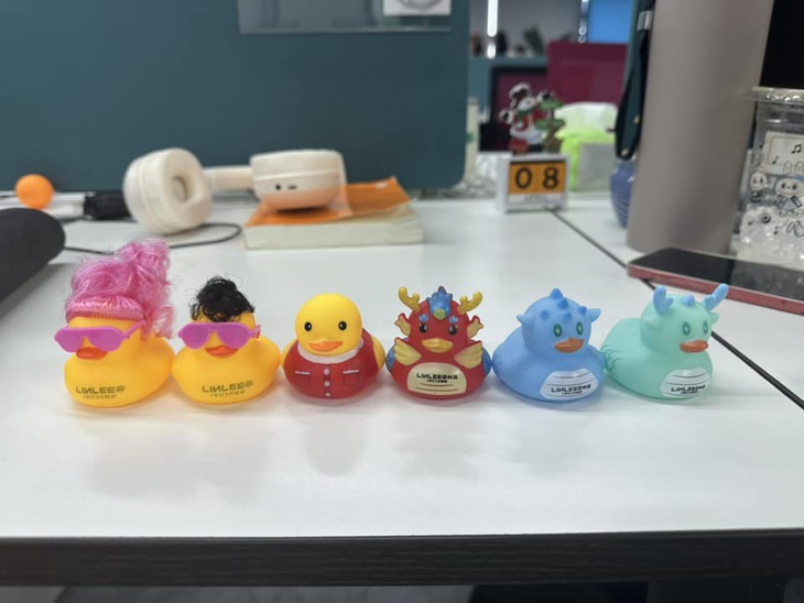 Đồng nghiệp của cô còn có bộ sưu tập vịt độc đáo gồm nhiều hình dáng khác nhau - Ảnh: Thu Trang (Hàng Châu, Trung Quốc) Đồng nghiệp của cô còn có bộ sưu tập vịt độc đáo gồm nhiều hình dáng khác nhau - Ảnh: NVCC