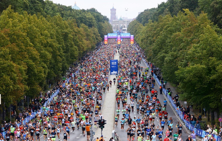 Hơn 47.000 người tham dự Berlin marathon vào tháng 9-2023 - Ảnh: GETTY