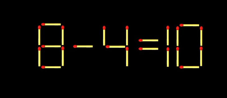 Thử tài IQ: Di chuyển một que diêm để 5-9=5 thành phép tính đúng- Ảnh 3. Thử tài IQ: Di chuyển một que diêm để 5-9=5 thành phép tính đúng- Ảnh 3.