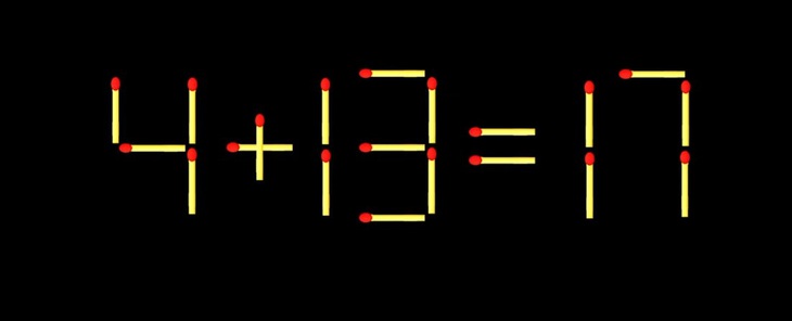 Thử tài IQ: Di chuyển một que diêm để 5+5=8 thành phép tính đúng- Ảnh 6.