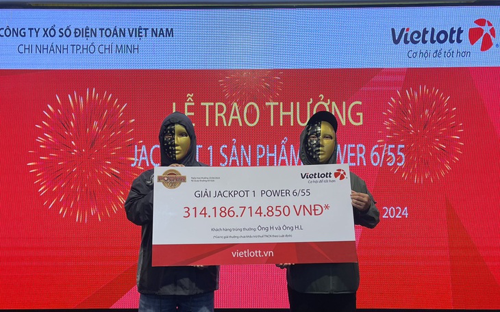 Vietlott trao thưởng hơn 314 tỉ đồng, lớn nhất từ trước đến nay