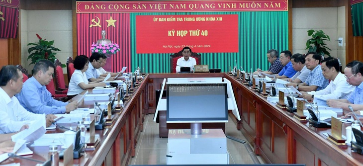 Quang cảnh phiên họp thứ 40 của Ủy ban Kiểm tra Trung ương - Ảnh: Ủy ban Kiểm tra Trung ương