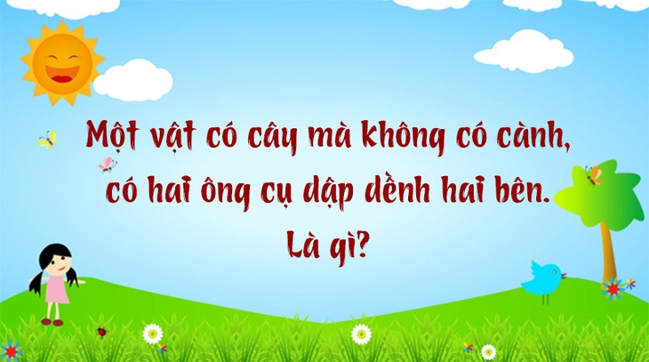 Câu đố hack não: Trên đá, dưới đá, ở giữa có cái lá vắt vẻo là gì?- Ảnh 5.