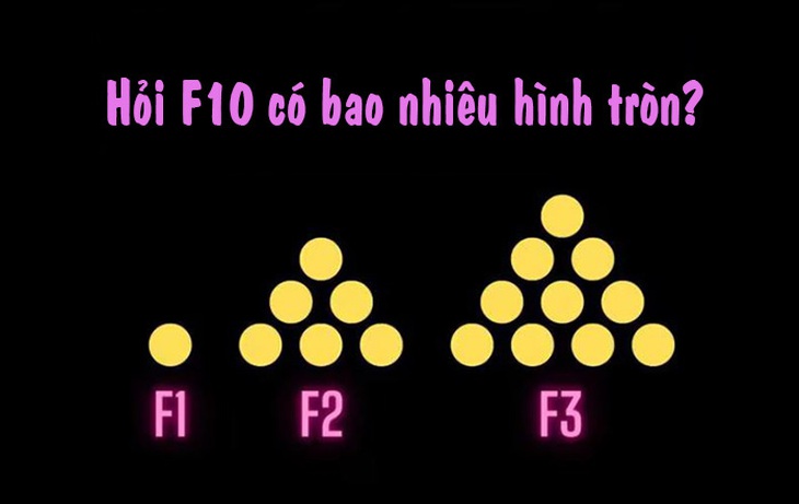 Câu đố IQ: Có bao nhiêu vòng tròn trong hình thứ 10?- Ảnh 1.