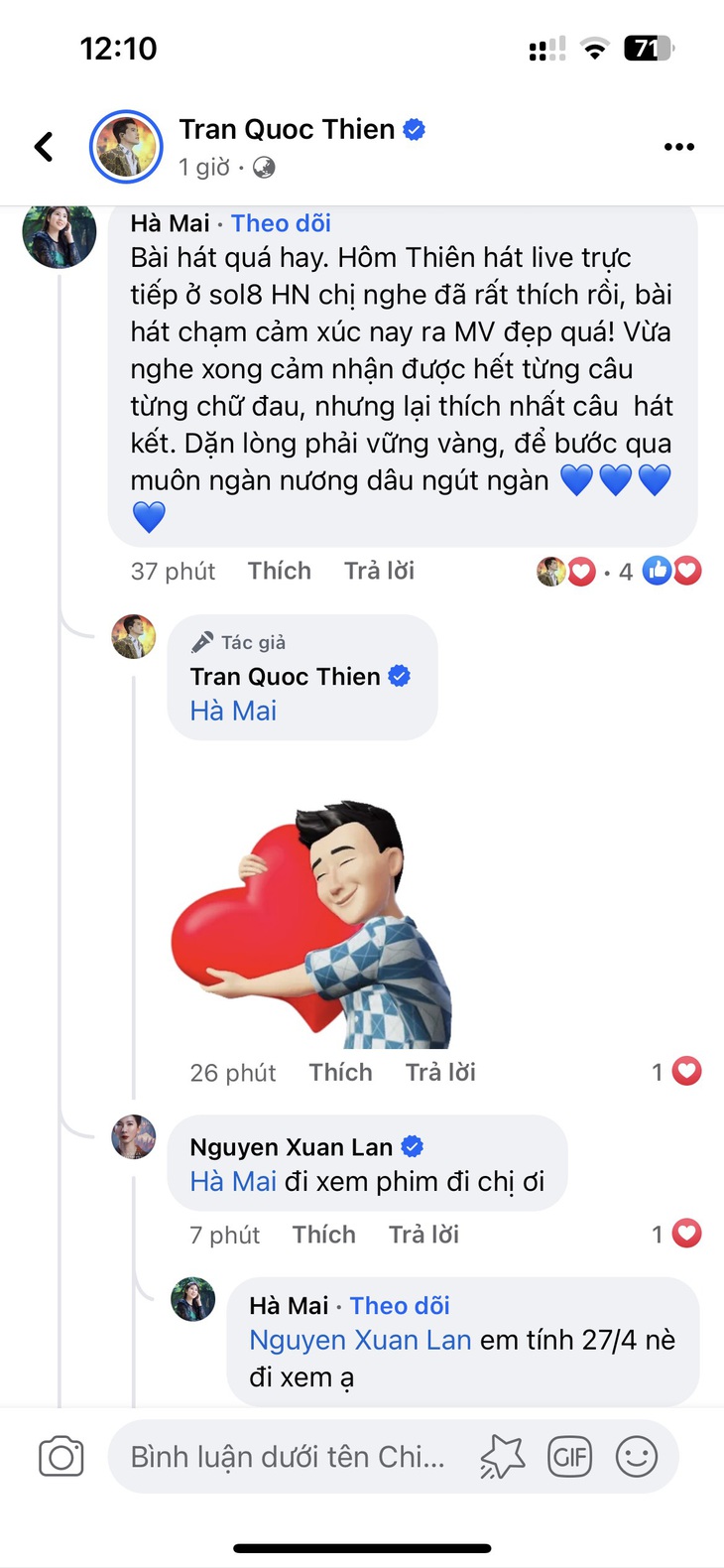 Quốc Thiên hát nhạc phim của Xuân Lan- Ảnh 3. Quốc Thiên hát nhạc phim của Xuân Lan- Ảnh 3.
