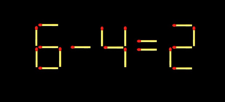 Thử tài IQ: Di chuyển một que diêm để 4-9-3=2 thành phép tính đúng- Ảnh 4.