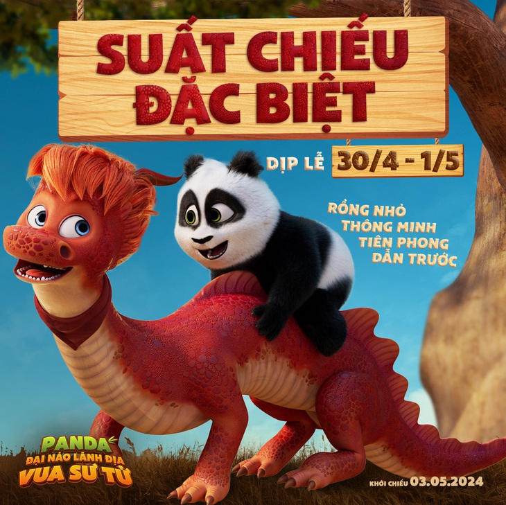 Panda đại náo lãnh địa vua sư tử mở suất chiếu sớm ngay lễ 30-4