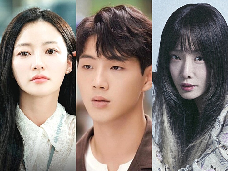 Từ trái sang: Song Ha Yoon, Kim Ji Soo, Kim Hieora bị khán giả quay lưng vì dính líu đến bạo lực học đường