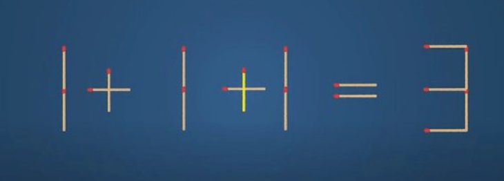 Thử tài IQ: Di chuyển một que diêm để 7+8=7 thành phép tính đúng- Ảnh 4.