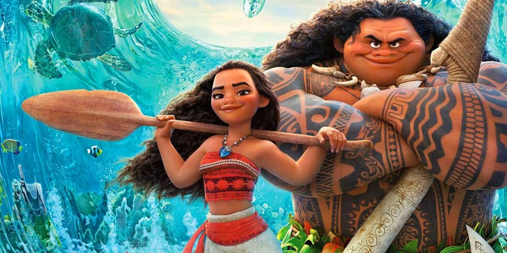 Moana và Maui ở phần 1. 