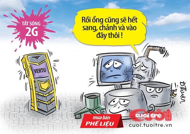 Vertu sang chảnh cũng có ngày thành phế liệu? - Tranh: Đức Thuận 