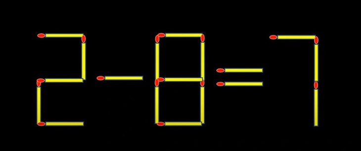 Thử tài IQ: Di chuyển một que diêm để 4+3=-7 thành phép tính đúng- Ảnh 5.