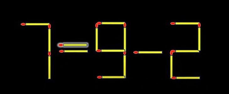 Thử tài IQ: Di chuyển một que diêm để 7-9=2 thành phép tính đúng- Ảnh 2.