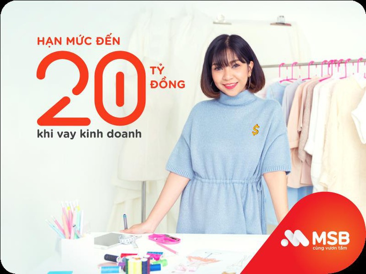 MSB ưu đãi lãi suất vay kinh doanh chỉ từ 6,2%/năm