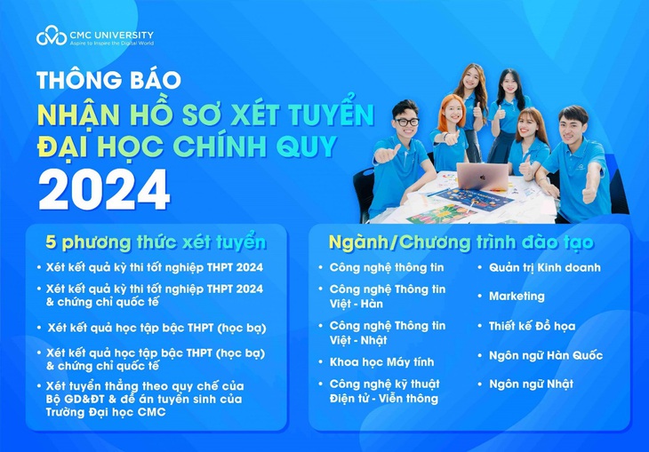 Trường Đại học CMC công bố kết quả trúng tuyển đợt 1 và 2- Ảnh 5.