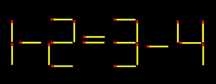 Thử tài IQ: Di chuyển một que diêm để 1-2-3=4 thành phép tính đúng- Ảnh 2.