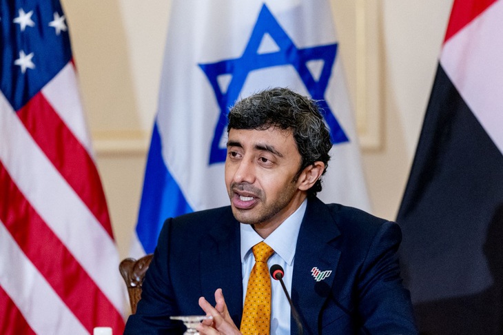 Ngoại trưởng UAE Sheikh Abdullah bin Zayed Al Nahyan - Ảnh: TIMES OF ISRAEL