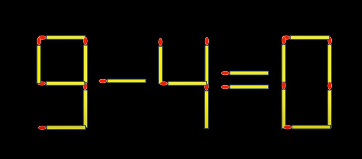 Thử tài IQ: Di chuyển hai que diêm để 0-3=4 thành phép tính đúng- Ảnh 3.