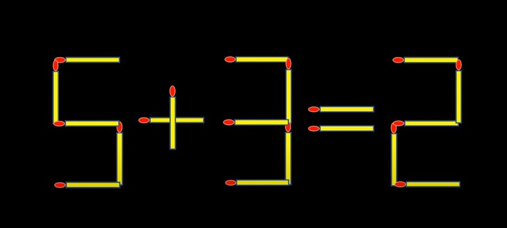 Thử tài IQ: Di chuyển hai que diêm để 0-3=4 thành phép tính đúng- Ảnh 5.