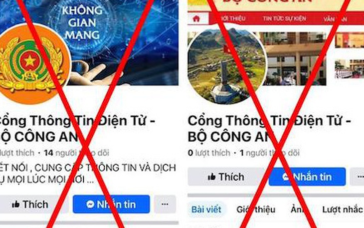 Phát hiện nhiều trang mạo danh cổng thông tin điện tử Bộ Công an 