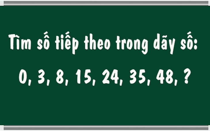 Câu đố IQ: Số tiếp theo trong dãy số là số nào?