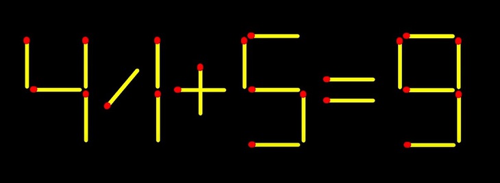 Thử tài IQ: Di chuyển một que diêm để 1-2-3=4 thành phép tính đúng- Ảnh 6.