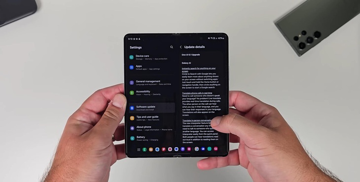 Cập nhật Galaxy AI trên dòng điện thoại gập Z Fold5- Ảnh 2.