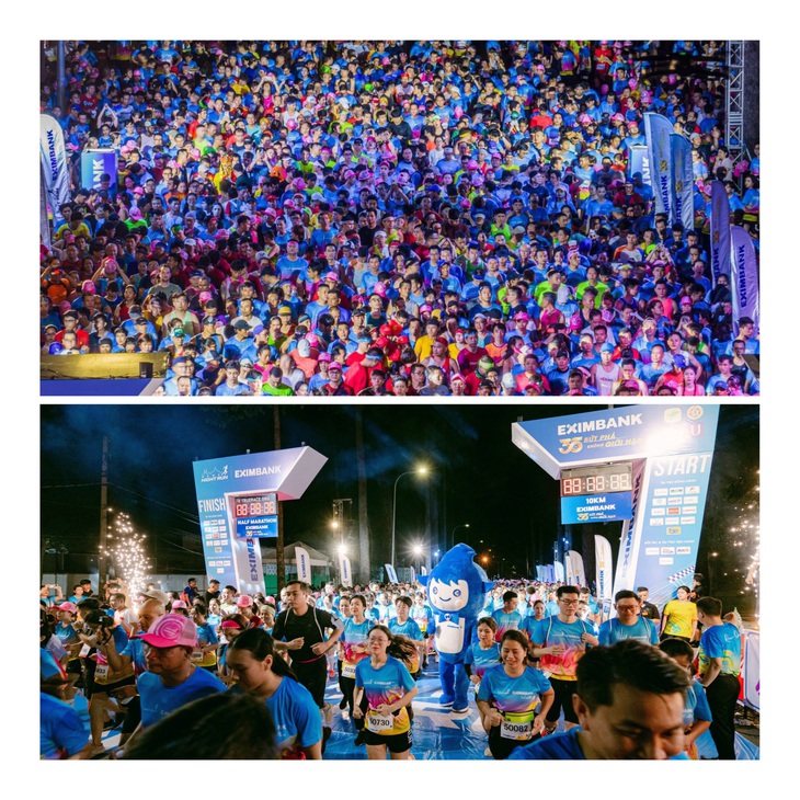 Ho Chi Minh City Night Run Eximbank thành công rực rỡ - Ảnh 2.