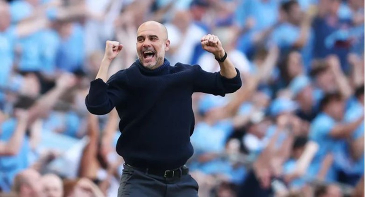 HLV Guardiola đã xây dựng cỗ máy chiến thắng ở Manchester City - Ảnh: GETTY