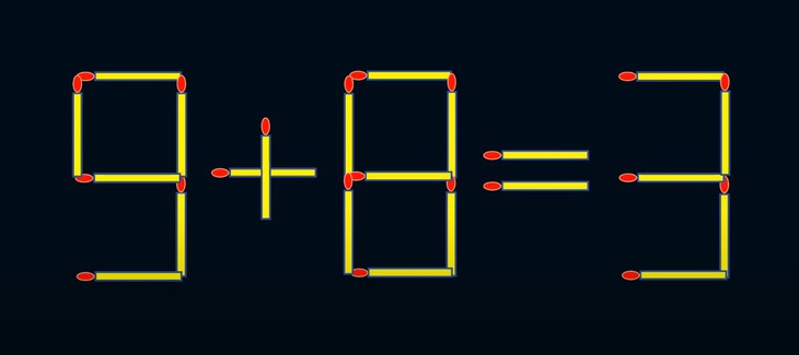 Thử tài IQ: Di chuyển một que diêm để 3+4=1 thành phép tính đúng- Ảnh 5.