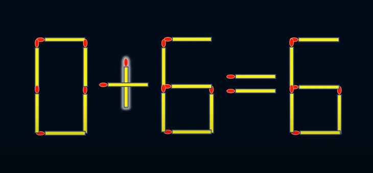 Thử tài IQ: Di chuyển một que diêm để 3+8=6 thành phép tính đúng- Ảnh 6.