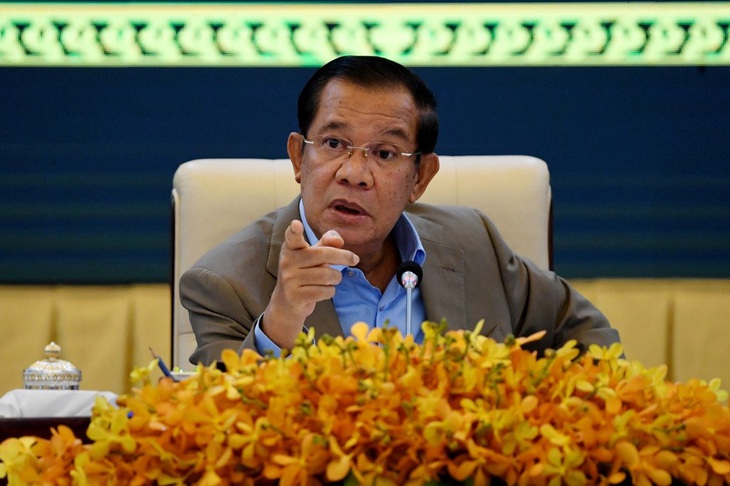 Chủ tịch Thượng viện Campuchia Hun Sen - Ảnh: AFP