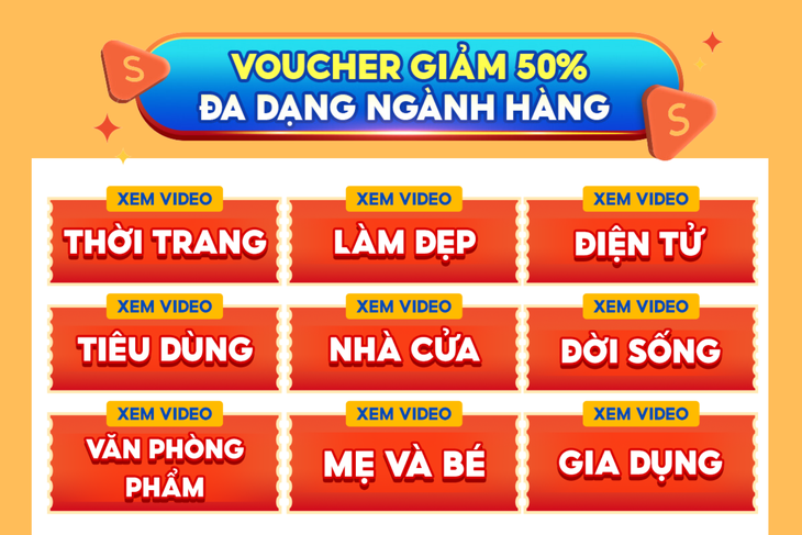 Truy cập vào Shopee Live và Shopee Video bằng cách nhấn vào biểu tượng camera hoặc biểu tượng nút Play trên trang chủ ứng dụng để bắt đầu hành trình mua sắm - giải trí