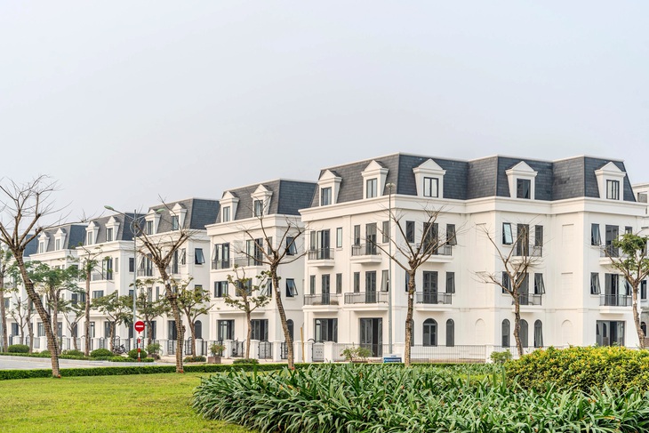 Một góc dự án nhà ở thấp tầng Solasta Mansion (phía tây Hà Nội) đang nhận được sự quan tâm của nhiều nhà đầu tư - Ảnh: BẢO NGỌC