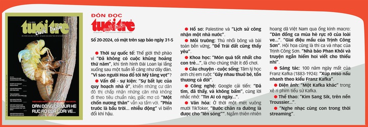 Tuổi Trẻ Cuối Tuần số 20-2024: Dàn đồng ca mùa hè rực rỡ của loài ve- Ảnh 2.