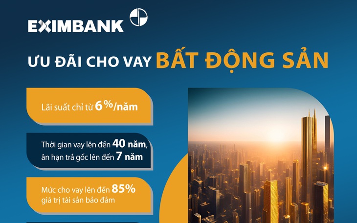 Eximbank mạnh tay hỗ trợ gói vay bất động sản