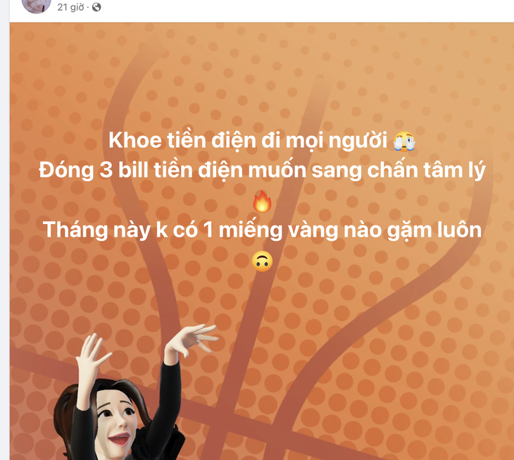 Lướt mạng xã hội 2 ngày nay, đâu đâu cũng thấy... tiền điện - Ảnh chụp màn hình