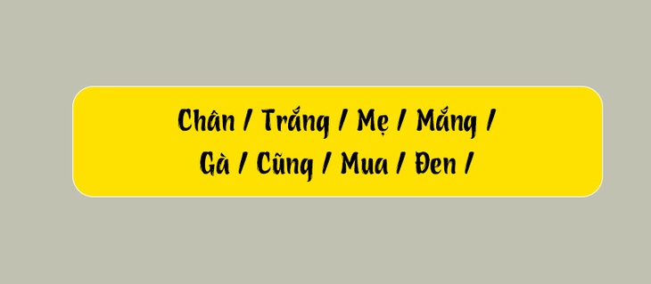 Thử tài tiếng Việt: Sắp xếp các từ sau thành câu có nghĩa (P106)- Ảnh 1.