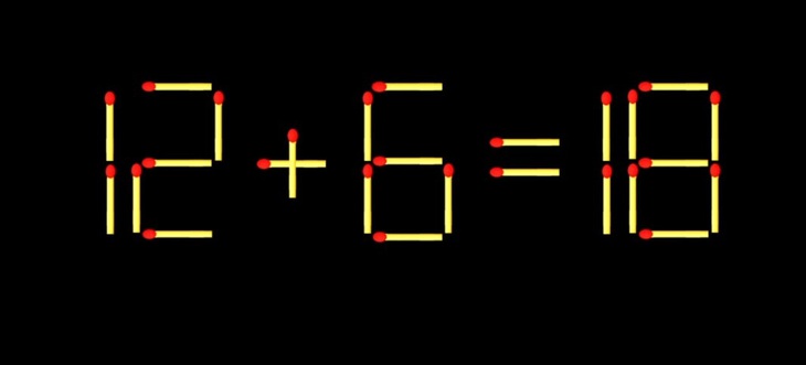 Thử tài IQ: Di chuyển một que diêm để 7+4=3 thành phép tính đúng- Ảnh 4.