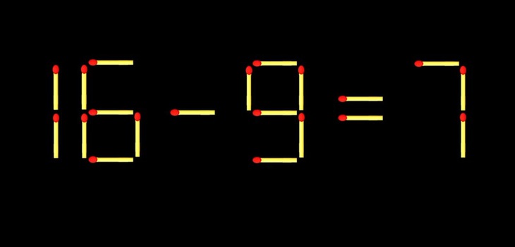 Thử tài IQ: Di chuyển một que diêm để 7+4=3 thành phép tính đúng- Ảnh 6.