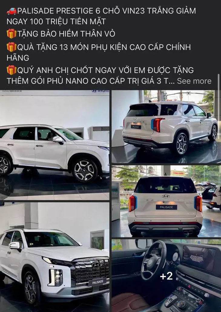 Tin tức giá xe: Hyundai Palisade tiếp tục giảm giá, nay còn rẻ hơn Santa Fe hybrid- Ảnh 2. Nhiều đại lý đang cố xả kho những chiếc Hyundai Palisade VIN 2023 cuối cùng - Ảnh chụp màn hình