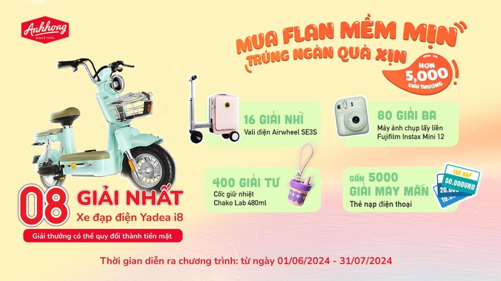 Mua bánh Flan Ánh Hồng, trúng ngàn quà xịn- Ảnh 2. Mua bánh Flan Ánh Hồng, trúng ngàn quà xịn- Ảnh 2.